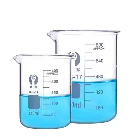 1PC 5ml/10ml/50ml/100ml Glass Beaker Pyrex Beaker Lab Measuring Cup for Lab or Kitchen Use Dropshipp
