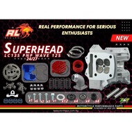 SUPER HEAD REDLEO CNC WAVE125 EX5 4 VALVE 20/23 22/25 23/26 24/27 ORIGINAL ESR MOTOR W100 DREAM 4VAL