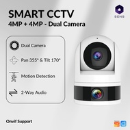Indoor PTZ Smart Dual Camera CCTV 4MP+4MP - IP WIFI dual Camera 4MP + 4MP with night vision and two-