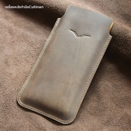 เคสโทรศัพท์มือถือหนังวัวทำมือสีดำและสีน้ำตาลสำหรับโทรศัพท์มือถือ iVERTU 5G ของ Vertu ที่ทนทานและมีสไ