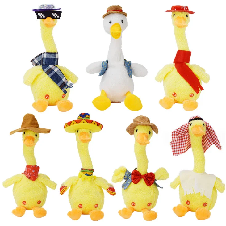 Đồ Chơi Con Vịt Nhại Tiếng Có Nhạc Và Đèn Cho Bé - Vịt Nhảy Múa - Vịt Linh Linh