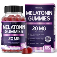 Melatonin Gummies 20mg for Adults (180 Count) - Quick Dissolve Melatonin 20mg Gummies - Melatonin 10