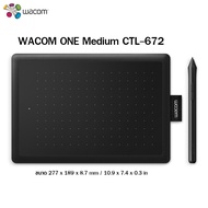 WACOM ONE by Wacom (CTL-472/CTL-627) แท็บเล็ตสำหรับวาดภาพกราฟฟิกไวต่อแรงกดปากกาไร้สายและไม่ใช้แบตเตอ