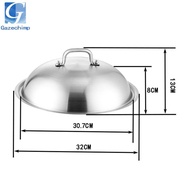 Gazechimp Griddle Lid Replace Part 32cm 12.60 inch Easy to Clean Frying Pan Lid Soup Pot Cover Skill