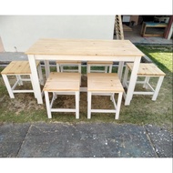 Set dinning table + 6 stool