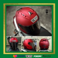 ( Matte Red / Matt Merah ) V2 Aces Premium R2 Motorcycle Helmet / Topi Keledar Motor / Helmet Murah