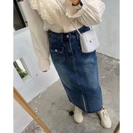 ARO - PRABA SPLIT JEANS SKIRT / DAIBA JEANS SKIRT