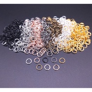 200pcs 4-12mm Metal Jump Ring Open Split Rings For DIY Jewelry Accessories