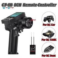 CT-8B 8CH Transmitter Remote Controller 2.4Ghz Radio+F-08A Receiver for RC Model Car Boat Drone Quad