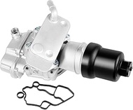 06F115397H+06D117021C Engine Oil Cooler Filter Housing Kit Aluminium Compatible with Audi A3 2006-20