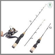 【Jettingbuy】 Hot Sale Cần câu 2 đầu 60cm cần câu cá trên băng Mùa Đông Cần câu carbon Cần Câu Cá trê