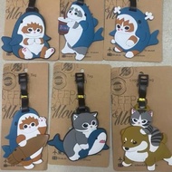 Shark Cat Kitty Luggage Tag Travel Boarding Pass Luggage Pendant Small Jewelry Boarding Pass