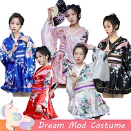 Japanese Peacock Kimono For Woman Adult Red White Blue Pink Yukata Set Halloween Christmas Cosplay C