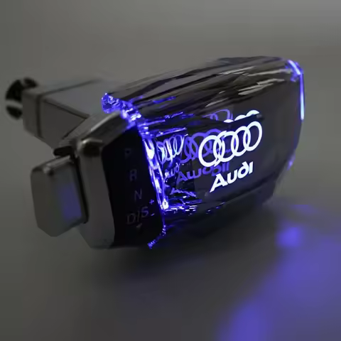 for Audi A4 A6 A5 A7 Q5 Q7 crystal light-emitting gear head gear lever shift knob handle light , Aut