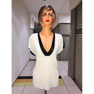 Blouse Hitam Putih Cantik