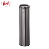H-J GNF Oval Vertical Cigarette Butt Column Indoor Public Smoking Area Trash Can Stainless Steel Ashtray Commercial Smok