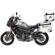 GSADV Yamaha Tracer MT-09 Motorcycle Top Box Aluminium &amp; Side Box Aluminium With Pannier Rack