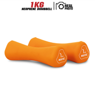 ดัมเบล 1-4KG หุ้มยาง Neoprene x 2 ชิ้น (MD2021) - เครื่องออกกำลังกายแบรนด์ IRONTEC
