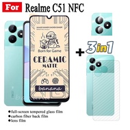 Realme C51 Ceramic Tempered Glass for Realme C51 NFC C53 C55 Tempered Glass Camera Lens Protector 3i