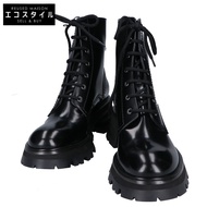 Alexander McQueen [近全新] 3NX 213 666369 厚底繫帶靴，39碼 [二手]