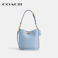 COACH กระเป๋าสะพายข้างผู้หญิงรุ่น Willow Soft Bucket Bag 19 CW625 B4PUB สีฟ้า Blue One