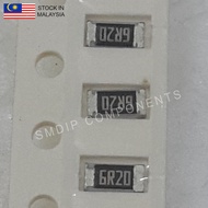 10PCS Taiwan-Grade 6.2R ±1%, 1206 SMD Resistor (6R20)
