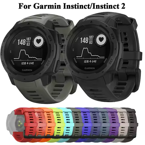 Smart Watch Strap For Garmin Instinct 2 Watchband 22mm Silicone Replacement Wristband For Instinct 1