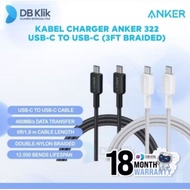 322 USB-C to USB-C (3ft braided) charger cable - anker A81F5H