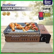 HOMELUX HPB-6006B PORTABLE BUTANE GAS BBQ infrared COOKER STOVE DAPUR Camping Picnic CPG-22 GRILL HP