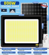KKSKY ไฟโซล่าเซลล์ ไฟโซล่าเซล 200w 400w 600w 800w โซล่าเซลล์ solar light กันน้ำIP67  ระบบสว่างค้าง ไ