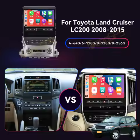 For Toyota Land Cruiser 200 LC200 GXR VXR 2008-2020 Android Car Radio Wireless Carplay Stereo Receiv
