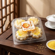 Hicksson Milk Skin Egg Tart Packaging Box Sweet Potato Egg Tart Box 2/4/6 Transparent Box Egg Tart P