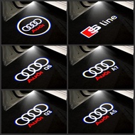 LED Car Door Ghost Shadow Welcome Logo Projector Lights Accessories For AUDI A1 A3 8P A4 B8 B9 A5 Sp