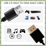 (C Z G L)  1.4 Male To USB 2.0 Plug Adapter Connector Charger Converter Cable