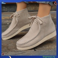 Men's Casual Shoes - Full Beige Casual Shoes - Chungky Wallabee Shoes