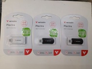 全新Verbatim Plectra USB-C 3.2 USB Drive.64GB 128GB 256 GB