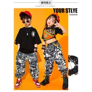 Dance Costume Hip Hop Outfit Black Shirt + Pants/Skirt