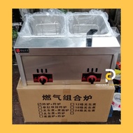 HEAVY DUTY COMMERCIAL GAS FRYER DOUBLE CYLINDER / DEEP FRYER GAS TYPE