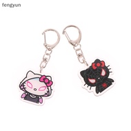 FY  2Pcs Kawaii Sanrio Hello Kitty Spiderman Surrounding Key Chain Hellokitty School Bag Pendant n