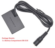 ACK-E18 Canon camera Adapter LP-E17 Dummy Battery DR-E18 DC Coupler LP-E17 Camera Charger for Ca