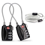 TSA 3 Digit Luggage Padlock: Combination lock for suitcases, safe & practical - TSA-719C