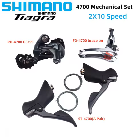 SHIMANO Tiagra 4700 2x10 Speed Mini Mechanical Groupset 4700 Front Derailleur FD RD Rear Derailleur 