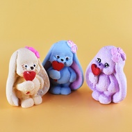 Cute 3D Bunny With Heart & Cute 3D Nose Bunny | 3D Figurine Craft Painting