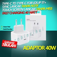 Charger IP 17 16 15 Promax 40 Watt FAST CHARGING TYPE C to TYPE C 1m & 2M + ADAPTOR IP 40 W - Cable 