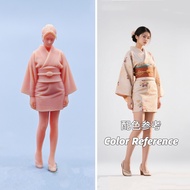 Mô Hình 1:64 Yuki Kajiya Standing under Tree Kimono Beauty Micro Miniature White Model Collectible F