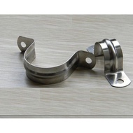 10 pcs (1-1/4 to 2inch) Stainless Steel U Shaped Clip for Tube / Water Pipe / Strap