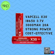 Vapcell X30 3000 mAh Rechargeable 18650 Lithium Ion Battery Vapcell X30 18650 3000mah 20A/35A