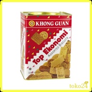 Khong Guan Assorted Biscuits Top Economy Cans 1150 gr