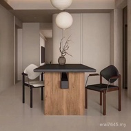 Medieval Style All Solid Wood Dining Table Minimalist Lonely Style Family Desk Tea Long Table Design