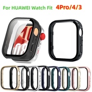 For HUAWEI Watch Fit 5/4 Pro/3 PC Full Protective Case Built-in Tempered Glass Anti-Scratch Watch Co